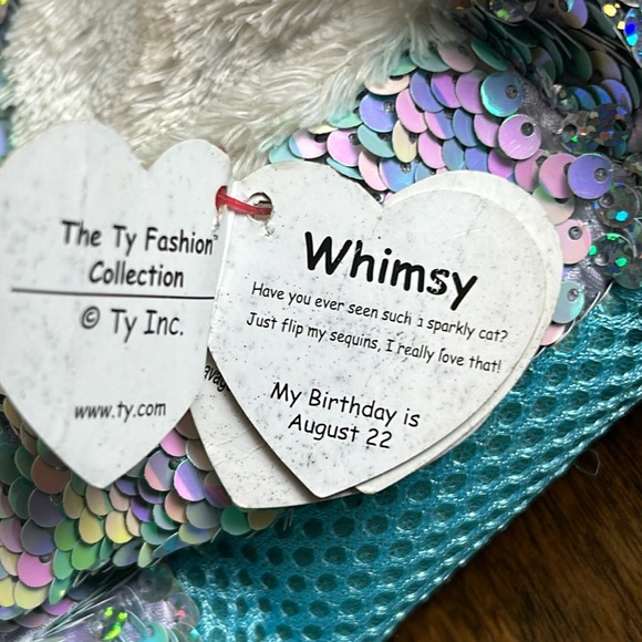 TY Whimsy sequence Cat Backpack - Picture 6 of 14